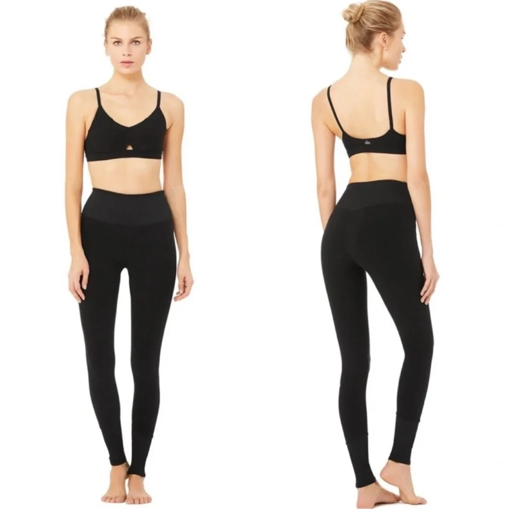 ALO Yoga High Waist Lounge Leggings in Black